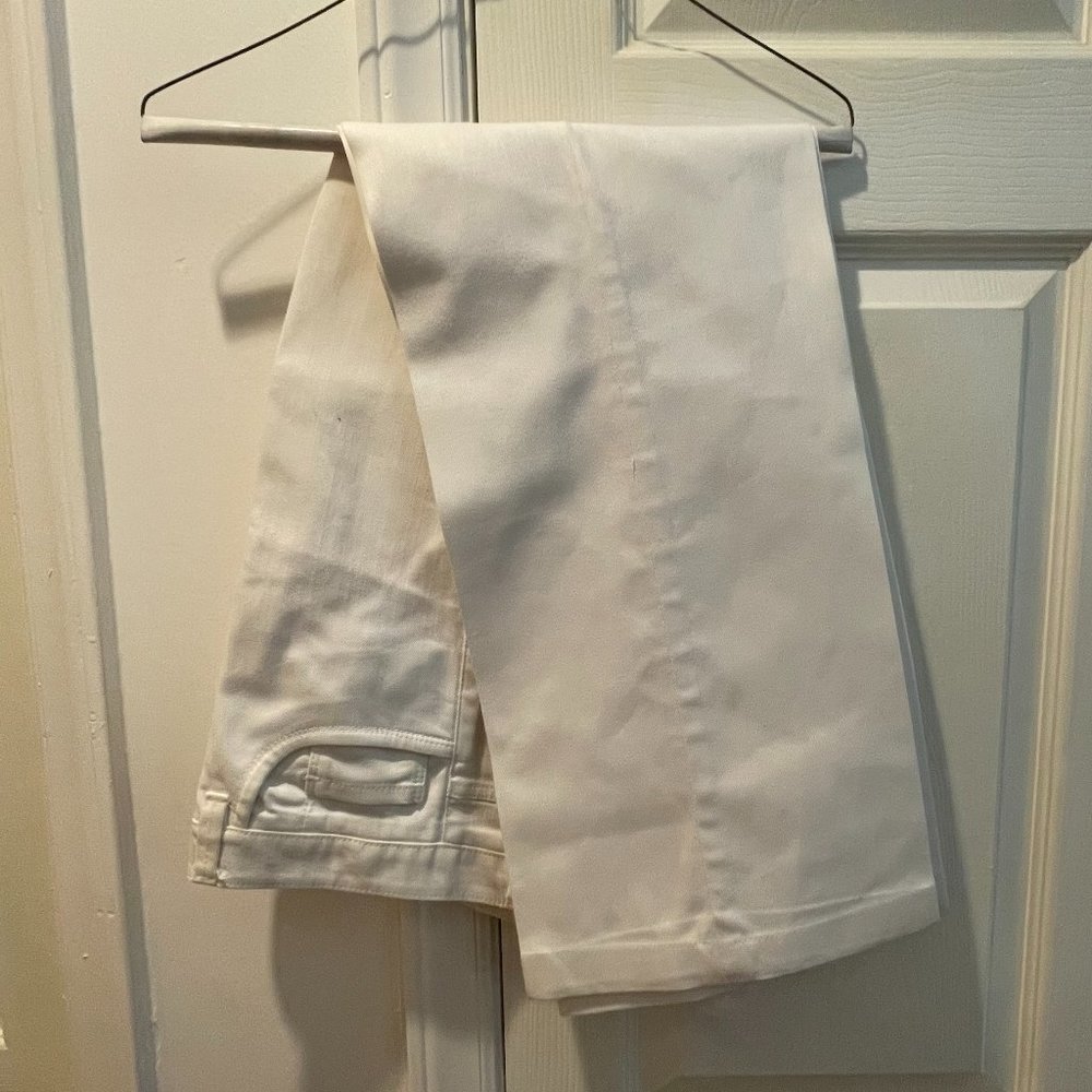 White Bootcut Denim Jeans